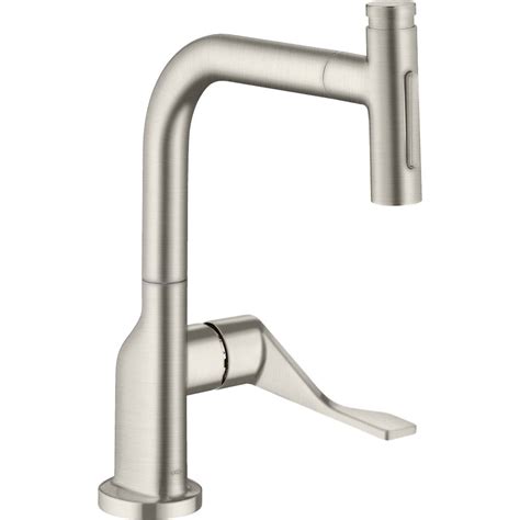 This endurance™ kitchen faucet features an oval spout, single control lever or loop handle, and comes. Axor Kitchen Faucets Steel | H2O Supply Inc - Lewisville ...