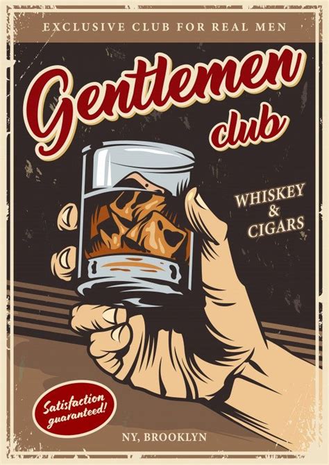 The blackout club genre : Download Vintage Gentlemen Club Advertising Template for ...