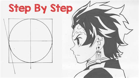 More tutorials for art enthusiasts at slodive. How To Draw Tanjiro Kamado Easy "SIDE VIEW" STEP BY STEP in 2021 | Side view drawing, Anime ...