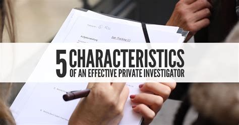 An insurance investigator examines insurance claims that are suspicious or otherwise in doubt. 5 Characteristics Of An Effective Private Investigator