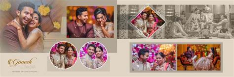 Indian wedding photo album cover. Advance 2018 Wedding Album 12x36 PSD Layout Sheet | Wedding album layout, Wedding album design ...