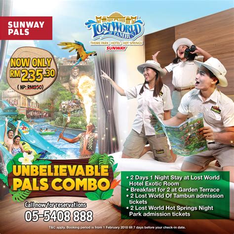 The lost world of tambun (lwot) is a theme park and hotel in sunway city ipoh, tambun, kinta district, perak, malaysia. Sunway Pals - Promotions - Sunway Pals Combo Package at ...