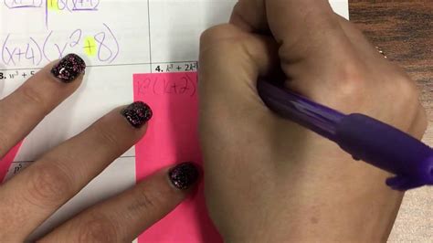 Factoring four or more terms by grouping. Factoring Polynomials with 4 Terms - YouTube