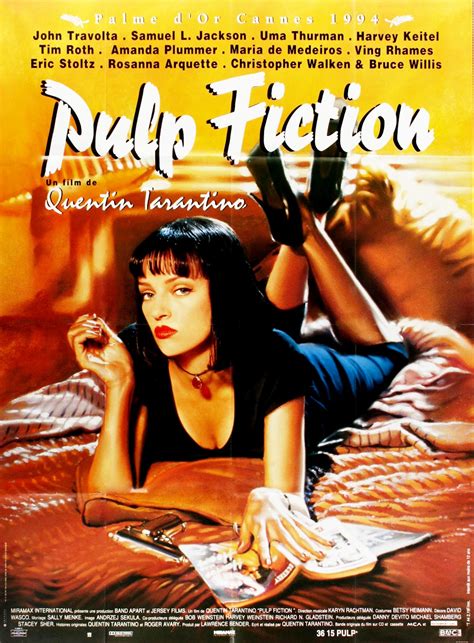 Jackson, bruce willis, tim roth, ving rhames, and uma thurman, it tells several stories of criminal los angeles. The Geeky Nerfherder: Movie Poster Art: Pulp Fiction (1994)