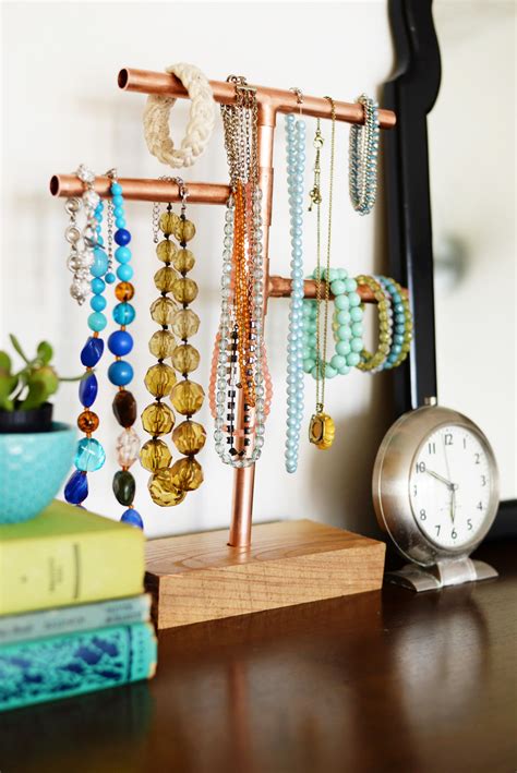Maybe you would like to learn more about one of these? DIY Tree Jewelry Organizer Stand Made form Copper Pipes