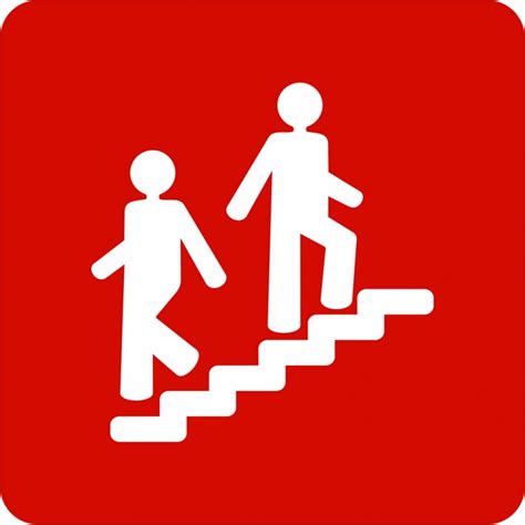 When should you use a pictogram? Pictogramme en alu en relief Escalier