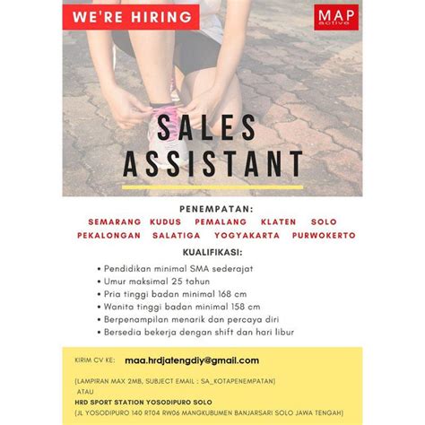 Alamat pt seyang activewear arjawinangun / bally com official online store bally : Lowongan Kerja Sales Assistant di PT. Map Aktif Adiperkasa - LokerJogja.ID