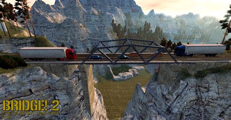 Excavate the foundation of a house with realistic machines, pour concrete into the wall panels of a factory with an enormous concrete pump. Bridge! 2: The Construction Game torrent download for PC