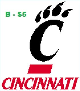 Are you looking for complete stitching kits for needlepoint? EASY PATTERNS: University of Cincinnati Bearcats cross ...