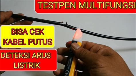 Buat tespen yang mana tespen tespen ini bisa dua fungsi,untuk cek listrik dan deteksi kabel putus. Tespen | Testpen | Alat Deteksi Kabel Putus | AC Voltage Detector Pen - YouTube