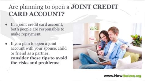 It is possible to apply for a joint credit card. Tips To Manage Your Joint Credit Card Account