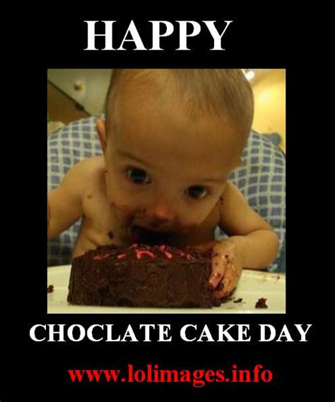It's delicious and the perfect celebration cake! Happy National Chocolate Cake Day! | LolImages.info