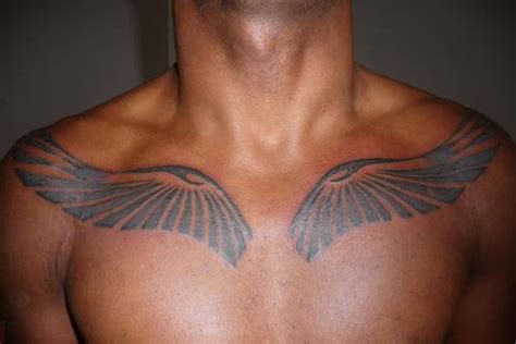 Most people prefer to have angel wings tattooed on the backs, arms, wrists, chest, on the shoulder blades, but a number of these tattoos will be found filling the entire back, often in black and white shades or even full in color. 18 Beautiful Tribal Wings Tattoos