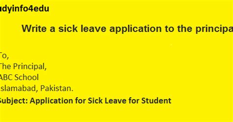 Getting vaccinated is a massive moment for you, your family, community and the world. Write an application to your principal for sick leave from ...