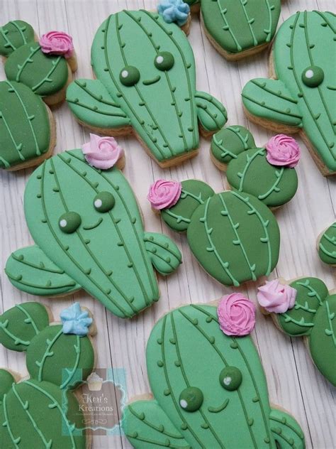 61 cutest potted plants ideas for your wedding 48 views. Cactus sugar cookies Keri's Kreations | Sugar cookies ...