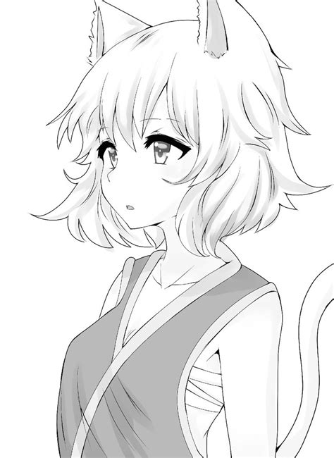 Chica gato por Unholysoul Dibujando