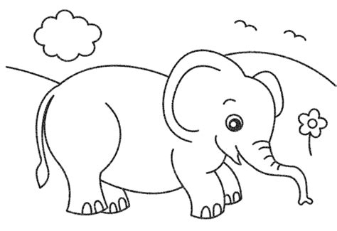 Kamu ingin membuat gambar sketsa hewan yang lucu atau seperti aslinya? Gambar Mewarnai Bentuk Gajah Yang Lucu - Gambar Mewarnai