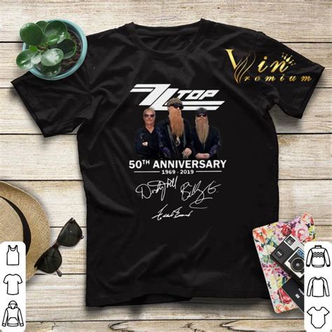 Zz top heute bestellen, versandkostenfrei. Signatures ZZ Top 50th anniversary 1969-2019 shirt, hoodie ...