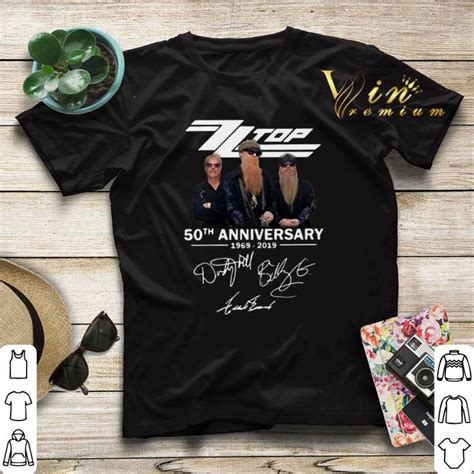 Zz top is an american rock band formed in 1969 in houston, texas. Signatures ZZ Top 50th anniversary 1969-2019 shirt, hoodie ...