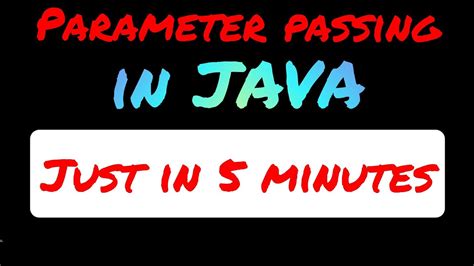 Parameter Passing to User Defined Method in Java | Actual & Formal ...