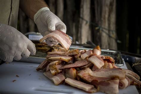 Bacon is a cured pork product made from pork belly. How to make your own bacon at home, starting with curing a ...