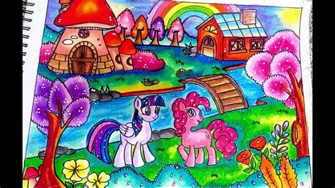 Download gambar sketsa little pony coloring pages little pony via gambar.co.id. Cara Menggambar dan Mewarnai MY LITTLE PONY dengan Gradasi ...