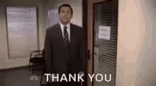 A janitor at a zoo gets called into the managers office. Thank You The Office GIF - ThankYou TheOffice MichaelScott ...