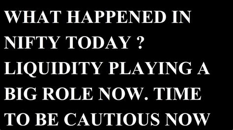 Downdetector, for example, shows that there were problems on the exchange which resulted in the quick sink of the cryptocurrency's price. WHAT HAPPENED IN NIFTY TODAY - YouTube