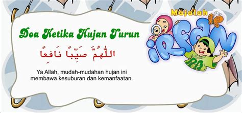 Ketika takut bahaya hujan lebat, dianjurkan. Syurga Idaman: Doa Ketika Hujan Turun