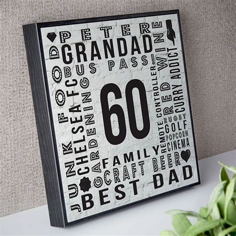 We did not find results for: 60th Birthday Gift for Him of Personalised Age Wall Art ...