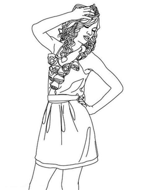 Print the coloring pages of your favorite music artist for free on our website. Taylor Swift Is Having Headache Coloring Page : Color Luna ...