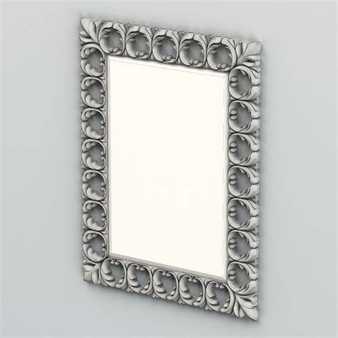 What are the different types of calligraphic frames? Rectangle mirror frame 004 3D Model MAX OBJ FBX STL ...