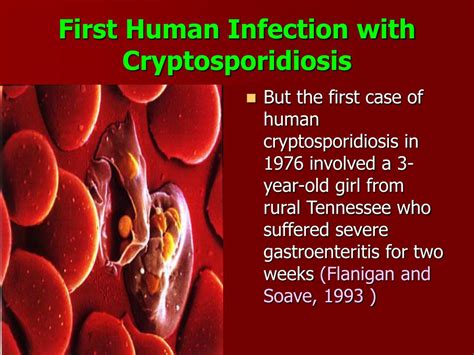 The most common symptom is watery diarrhea, which generally begins a week after infection. PPT - Cryptosporidium PowerPoint Presentation, free ...