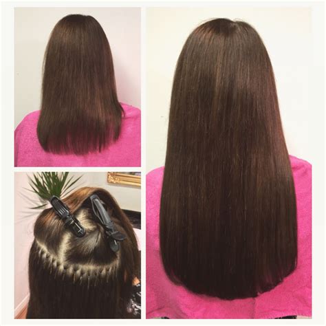 Before and after Nano ring hair extensions, by Hairess ...