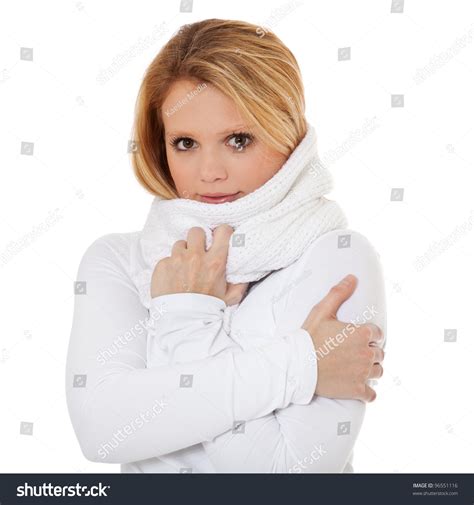 See more ideas about illustration, shutterstock, clip art. Freezing Teenage Girl. All On White Background. Stock ...