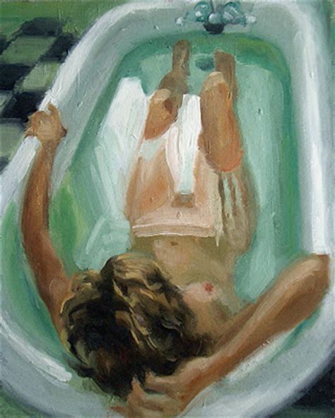 Catch them masturbating ferociously now! Melissa's Studio: Oil Painting: Girl in a Bathtub