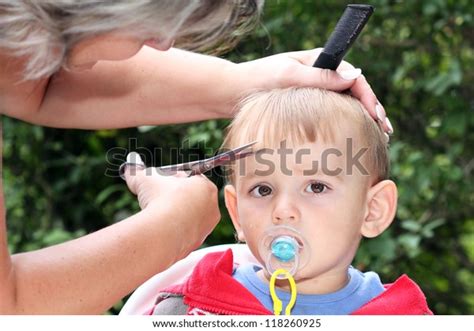 Find over 100+ of the best free hair images. Hair Cutting First Oneyearold Child Trimming Stock Photo ...