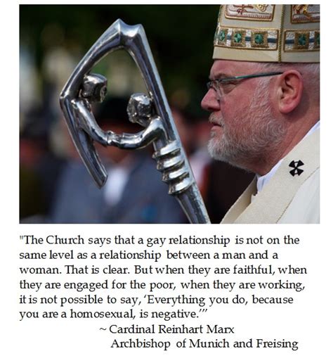 Lebenslauf von erzbischof reinhard marx. DC-Laus Deo: Cardinal Reinhard Marx on Same Sex Relationships