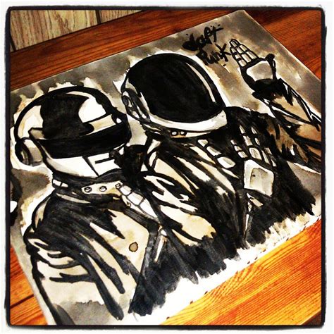 Manufactured by habitat, london in 2004. Daft Punk Coffee painting (2012) Caotime | Coffee painting ...