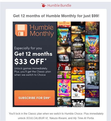 We're flattered, but humble monthly was limited to one bundle per account. Humble Bundle is offering Humble Monthly Yearly ...