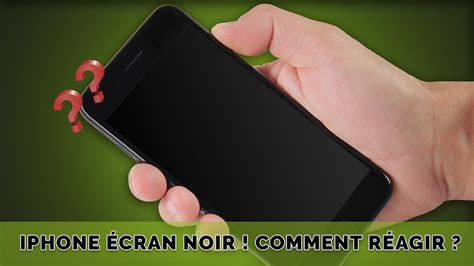 Mon écran iPhone reste noir ! Comment faire ? - YouTube