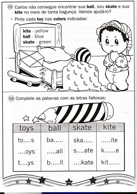 Confira algumas atividades para educação infantil. LIBRAS, Inglês e Espanhol para Ed. Infantil: activity colors