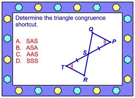 Worksheets are 4 s sas asa and aas congruence, congruent triangles 1, triangle congruency, triangle congruence work, congruent triangles 2 column proofs, proving triangles congruent, review for congruent triangles test, assignment. TRIANGLE CONGRUENCE: GOOGLE FORMS QUIZ (PROBLEMS 1 - 20 ...