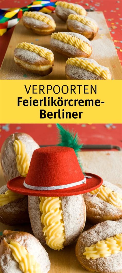 Verschiedene gerichte oder backwaren, die den kuchenbegriff im namen tragen, wie pfannkuchen (eierspeisen), auch der berliner pfannkuchen als siedegebäck, schmandkuchen oder die regional als erdbeerkuchen bezeichnete erdbeertorte, zählen nicht zu Berliner Rezept: Berliner mit Eierlikörcreme ''VERPOORTEN ...