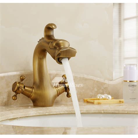 Bathroom decorating ideas, bathroom vessel faucet, wash basin faucet. Discount Bathroom Faucets Gold Antique Brass Polished 2 ...