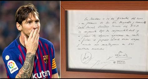 Jun 30, 2021 · desde su primer contrato firmado en una servilleta el 14 de diciembre de 2000, messi, que cumplió 34 años el 24 de junio, siempre ha estado ligado al barça. De la servilleta al burofax | ONCE