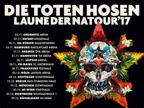 Die toten hosen (literally the dead trousers, figuratively dead boring referring to erectile dysfunction) is a german punk rock band from düsseldorf. Die Toten Hosen "Laune der Natour" Tourdates!