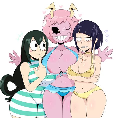 ▶ subscribe to the channel for more free updates. 🌸Jinu🌸 on Twitter: "doodled Tsuyu, Mina and Jiro in some ...