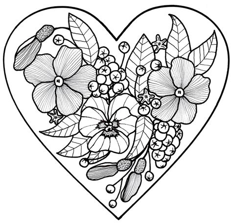 You don't have to worry about your color choices. All My Love Adult Coloring Page | FaveCrafts.com