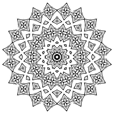 Flowers are there to compliment her beauty at the background. Free Printable Mandala Coloring Pages For Adults - Best ...